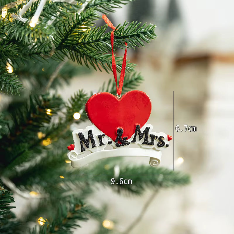 Personalized Mr. & Mrs. Christmas Ornament | Couple Ornament | Wedding or Anniversary Gift