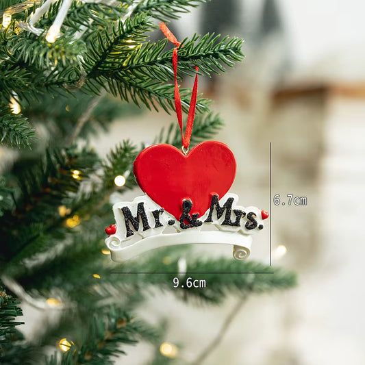 Personalized Mr. & Mrs. Christmas Ornament | Couple Ornament | Wedding or Anniversary Gift