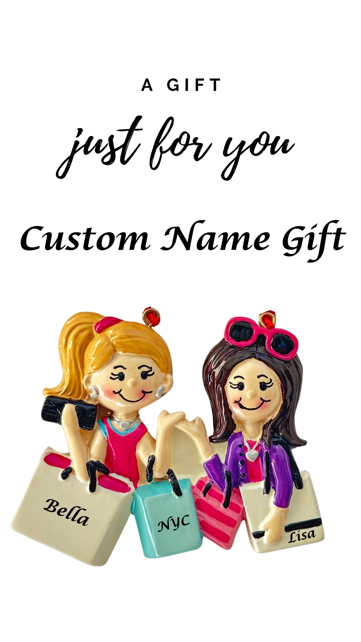 Personalized Bestie Gift | Custom Best Friends Keepsake | Shopping Bestie Gift for Her