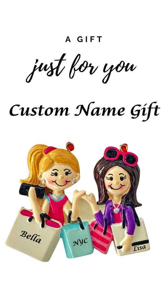 Personalized Bestie Gift | Custom Best Friends Keepsake | Shopping Bestie Gift for Her