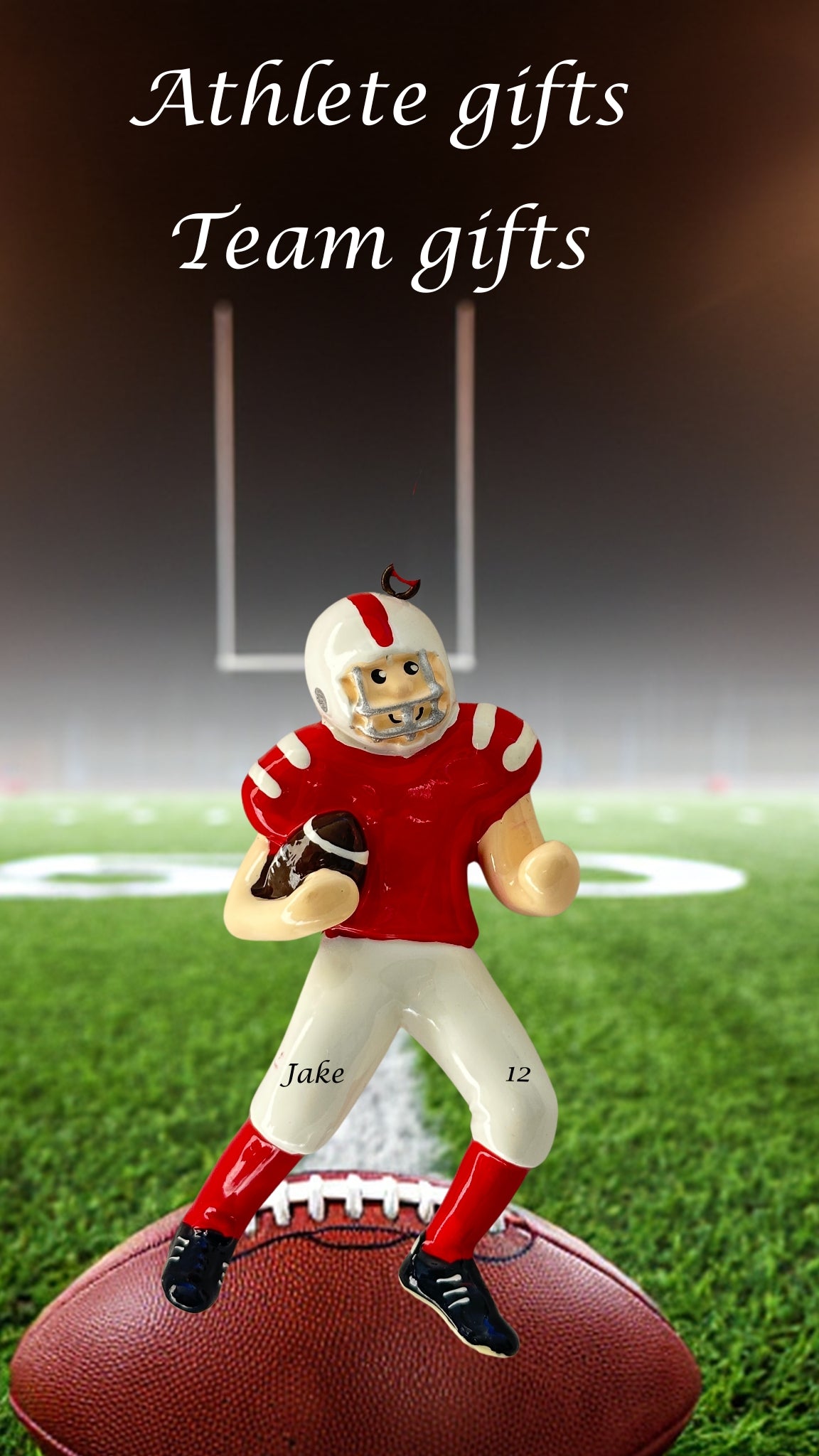 Personalized Football Gift | Custom Athlete Keepsake